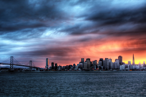 San Francisco Skyline sunset